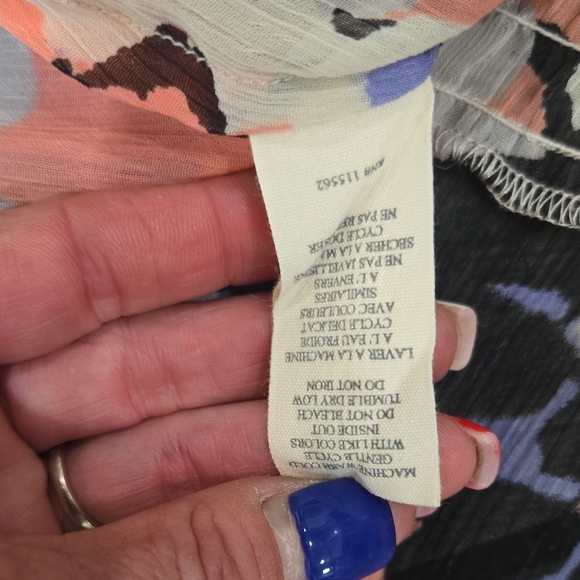 Steve Madden Lace Trim Printed Camisole Tank Top Size Medium - Picture 6 of 8